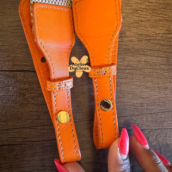 Vintage 2012 Authentic Fendi Mini Shopper Nylon mini Wristlet zucchino Pouch - Picture 14 of 16